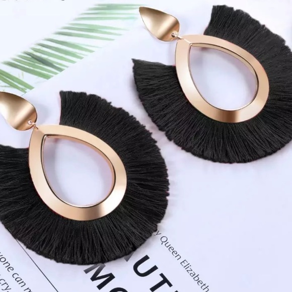 FRINGE EARRINGS - Picture 2 of 2